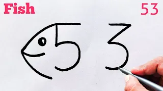 Fish Drawing Easy Form 53 मछल क च त र आस न स बन ए Fish च त र 