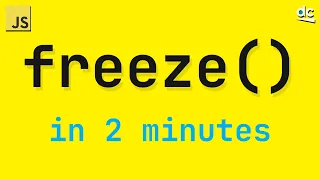 Learn Immutable Data Structures - JavaScript Object Freeze In 2 Mins