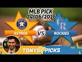 Houston Astros vs Colorado Rockies Pick 26 MLB Pick Prediction