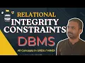 Lec-6 Integrity Constraints in DBMS - Domain Integrity Entity Key and Referential Integrity DBMS