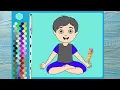 Simple drawing for kids How To color drawing for kids Yoga Drawings