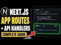 How to activate Next js app routes with API handlers - Complete Guide