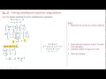 Ex 5J - Solving simultaneous equations using matrices