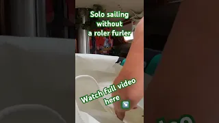 People always ask ‘why don’t you have a roller #furler’ #sailingadventures #solosailing #sailing