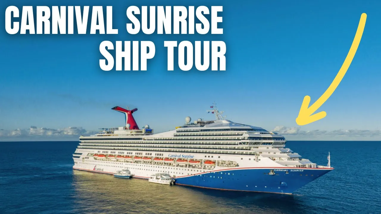 Carnival Sunrise Tour and Ship Walkthrough