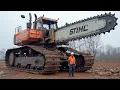 Download Lagu Extreme Dangerous Fastest Big Chainsaw Cutting Tree Machines | Monster Stump Removal Excavator