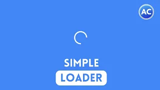 Simple Loader using HTML CSS only Create a Loading animation HTML CSS only Abhicoder