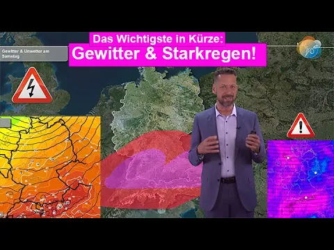 Download MP3 Das Wichtigste in Kürze: So ziehen Gewitter & Starkregen. Mittelfristig wieder Hochwassergefahr!