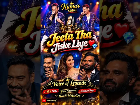 Jeeta Tha Jiske Liye ๐๐๏ธ๐ฅฒ Dilwale | Kumar Sanu Live Performance Hit #bollywood #hit #kumarsanu #90s