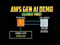 AWS Bedrock with Lambda Demo - Get Access to Many Gen AI Models and Use with Python Code