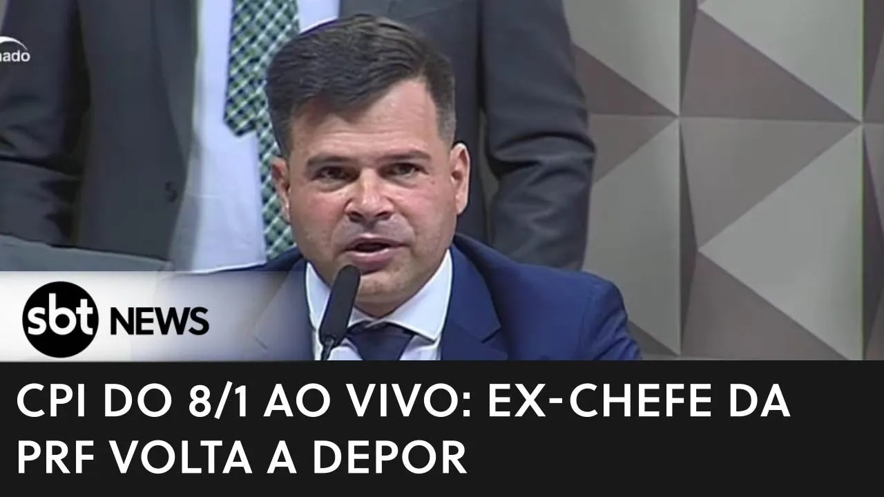 CPI do 8/1 Ao Vivo: ex-chefe da PRF volta a depor