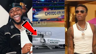 davido shock wizkid with his chivido airline company in france as he drag mocking wizkid