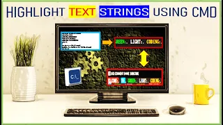 Set Font and Background Color for different Words and Lines in CMD Batch Script