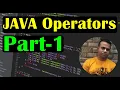 Different Types of JAVA Operators Part-1 Class