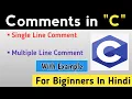 Comment In C Programming Language Types Of Comments In C Language Learn Programming
