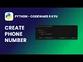 Python - Create Phone Number Codewars 6 KYU