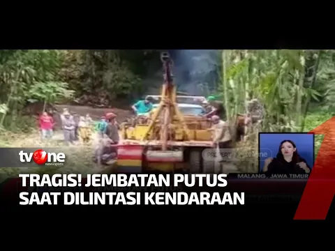 Melintasi Jembatan Keropos, Dua Kendaraan Terperosok ke Sungai