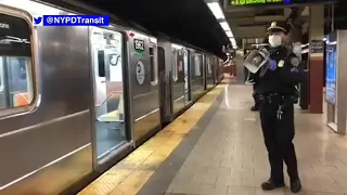 NYPD patrolling subways for overcrowding conditions in NYC