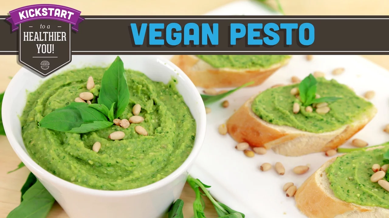 Low Fat Vegan Pesto! Mind Over Munch Kickstart 2016