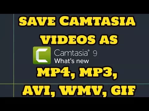 Download MP3 How to save Camtasia videos as mp4, mp3, AVI, WMV, GIF | Export or save mp3 files on Camtasia