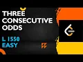 THREE CONSECUTIVE ODDS ARRAY LEETCODE 1550 DSAINJS