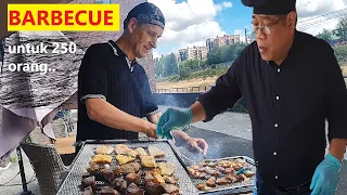 Jadi chef barbecue di Belanda untuk 250 orang...!