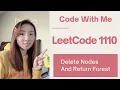 Delete Nodes And Return Forests LeetCode 1110 Google Interview Question Java Stacy