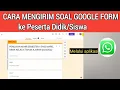 Download Lagu Cara Mengirim Soal Google Form ke Peserta Didik atau siswa