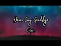 Download Lagu Never Say Goodbye(Official Lyric Video)