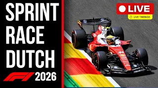 🔴 F1 LIVE - DUTCH GP SPRINT RACE - Live Timing & Commentary