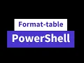 Format-Table PowerShell