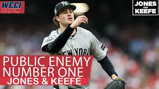 Public Enemy No 1 in Boston Yankees pitcher Cam Schlittler Jones Keefe