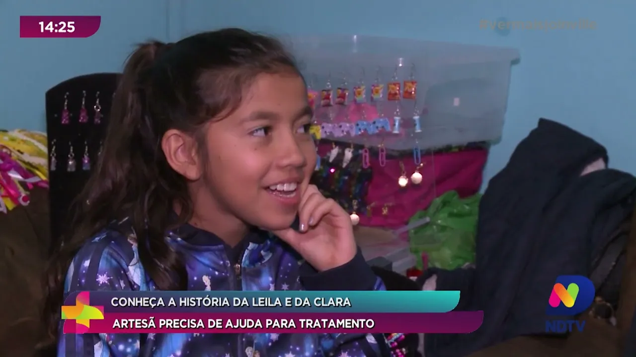 Conheça a história da Leila e da Clara: artesã precisa de ajuda para tratamento