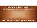 jQuery slider in asp net