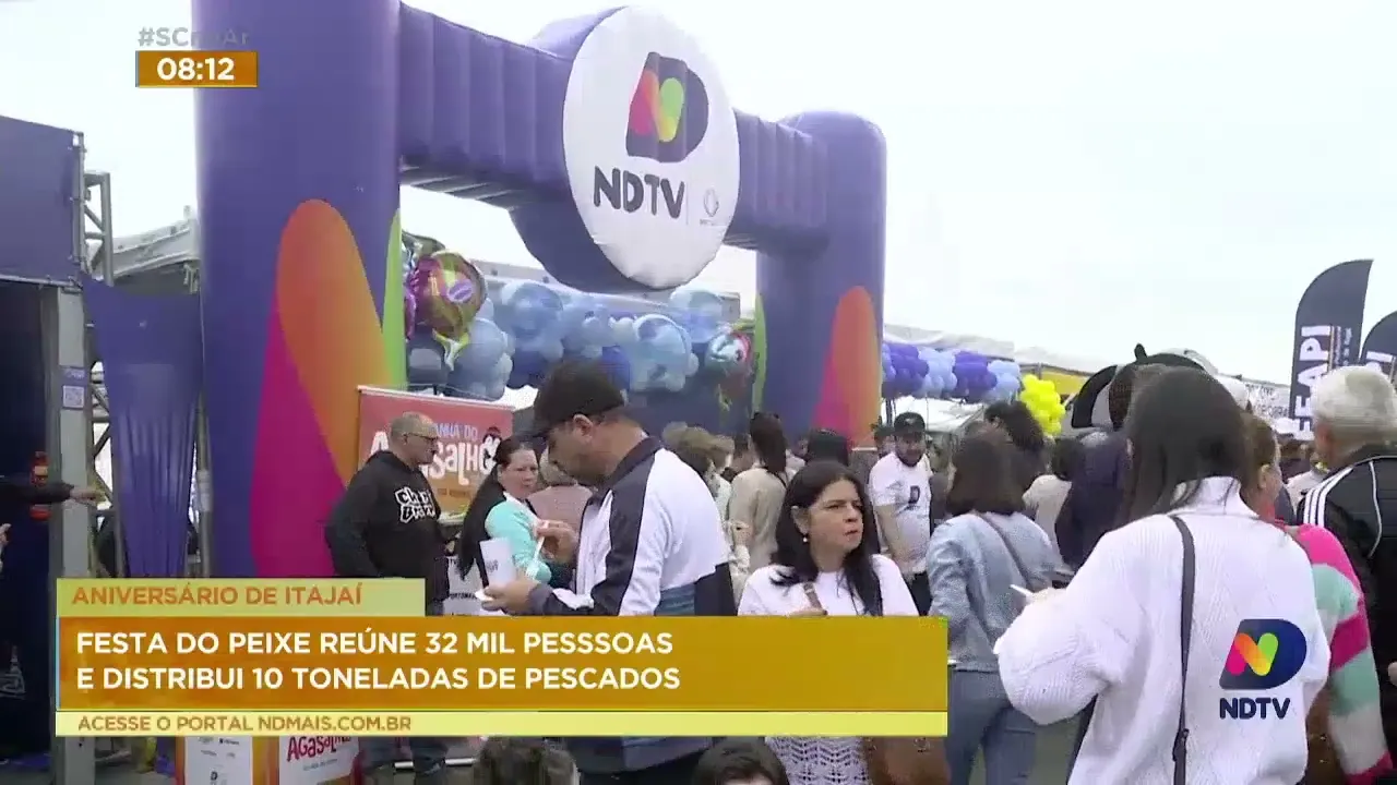 Festa do Peixe reúne 32 mil pesssoas e distribui 10 toneladas de pescados