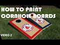 How to Paint DIY Cornhole Boards with Vinyl Stickers or Decals Two of 2 s