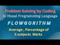 Problem solving by coding Flowgorithm Flowchart Easy Visual Coding for all