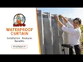 Installation of HIPPO Waterproof Outdoor Eyelet Curtain Coated PE