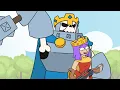 Clash Royale Animation Archer Queen VS Skeleton King Parody