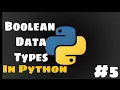 boolean data type in python Python Full course in hindi RITES Tech India