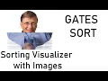 Gates Sort Sorting Visualizer with Bill Gates Image Python PyGame
