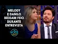 Lagu Melody e Danilo se descontrolaram e acabaram tretando durante o programa | The Noite (15/04/22)