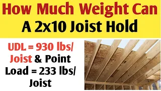 How Much Weight Can A 2x10 Joist Hold Load Capacity For a 2x10 Floor Joist