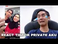 Download Lagu REACT TIKTOK PRIVATE AKU 😂 MALU DOH 😭