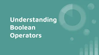 Understanding Boolean Operators - AND OR NOT