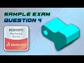 SolidWorks CSWA Sample Exam - How to solve Question 4