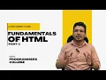Introduction to HTML Mastering Container Tags - Part 3