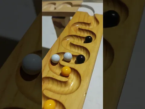 Wooden track ball Ep390 #educationaltoys #trackball #woodentoy