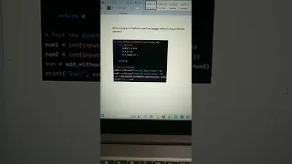 Write a program in python to add two integers without using arithmetic operator