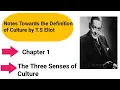 Notes towards the Definition of Culture by T S Eliot